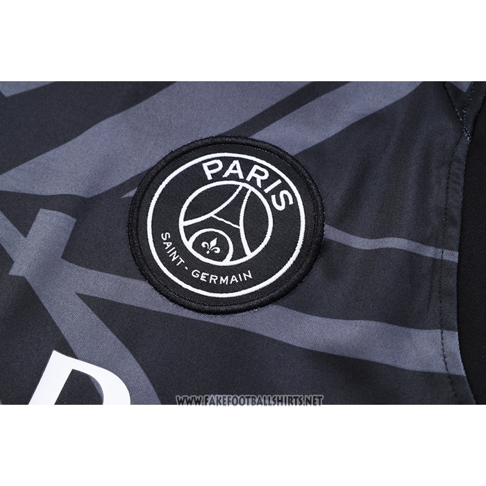 Paris Saint-Germain Jordan 
Training Shirt
 Without Sleeves
 2023-2024 Black
 and 
Grey
